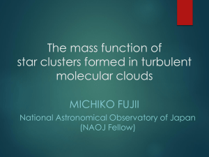The mass function of star clusters formed in turbulent molecular clouds