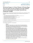 Nutritional Support in Cancer Patients: A