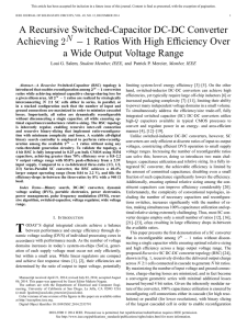 A Recursive Switched-Capacitor DC-DC Converter Achieving Ratios