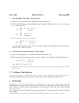 Stat 330 Homework 6 Spring 2009 1 Probability Density Functions 2