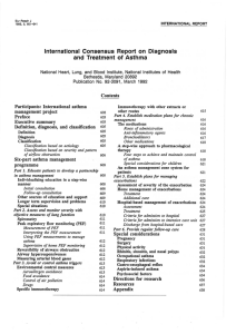 International Consensus Report on Diagnosis and Treatment of