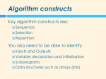 Algorithm constructs - That Blue Square Thing