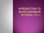 Introduction to Embedded Assembler in C