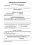 Indiana State University Crime/Incident Report Form