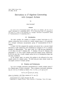 Derivations in C*-Algebras Commuting with Compact Actions