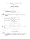 MA119#A Applied Calculus for Business 2006 Fall Homework 2