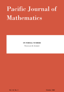 On normal numbers - Mathematical Sciences Publishers