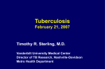 10:00 AM Tuberculosis - Vanderbilt University Medical Center