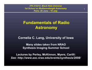 Fundamentals of Radio Astronomy - Radio Observations of Active