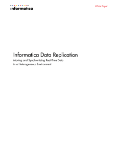 Informatica Data Replication: Moving and Synchronizing Real