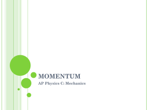 momentum - AdvancedPlacementPhysicsC