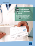 Outcomes-Based Drug List Selection Process