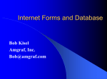 Internet Forms and Database