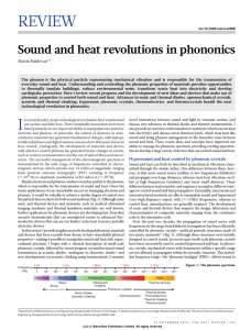 Sound and heat revolutions in phononics - E