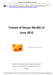 Transit of Venus 5th-6th of June 2012