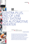 elektra plus, end of line test system for automotive