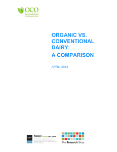 Organic vs. Conventional Dairy: A Comparison