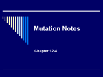 Mutation Notes