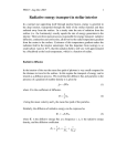 Radiative Energy Transport