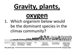 1. Which organism below would be the dominant species in the
