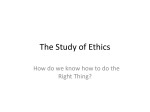 The Study of Ethics