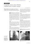 Congenital coronary artery dilatation