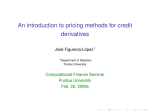 An introduction to pricing methods for credit derivatives