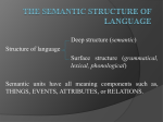 The Semantic Structure of Language