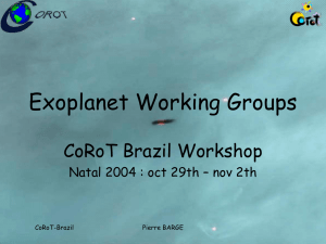Exoplanet Working Group