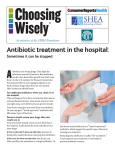 Antibiotic treatment in the hospital