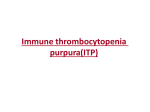 Immune thrombocytopenia purpura(ITP) 1