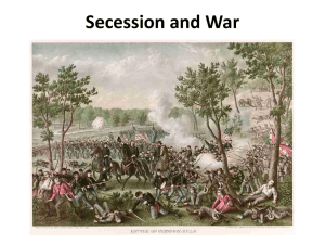 Secession and War - Madison County Schools