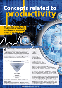 Concepts related to productivity - Institute of Management Services