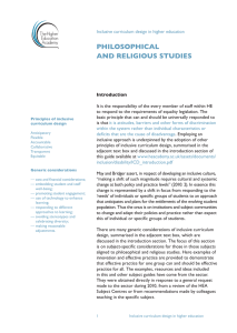 philosophical and religious studies