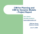 Saxton - CIM for planning and dynamic models