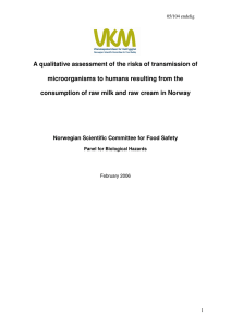 A qualitative assessment of the risks of transmission of