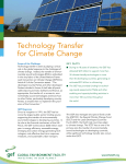 Technology Transfer for Climate Change