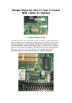 Simple Ways On How To Test A Crystal With Tester Or