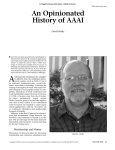 An Opinionated History of AAAI - Association for the Advancement of