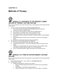 Module 14.3 Biomedical Therapies Lecture Outline