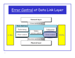 Error Control at Data Link Layer