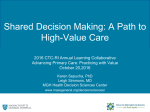 Shared Decision Making in the Patient Centered Medical Home