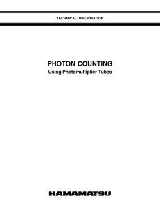 1. What is Photon Counting