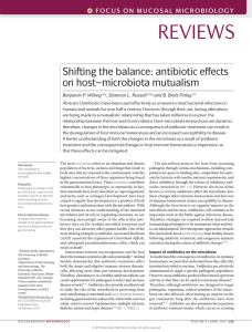Shifting the balance: antibiotic effects on host–microbiota