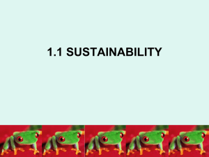 1.1 SUSTAINABILITY (Pages 7-20)