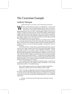 The Ciceronian Example