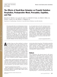 The Effects of Small-Dose Ketamine on Propofol Sedation