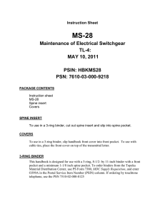 MS-28 Handbook - Maintenance of Electrical Switchgear