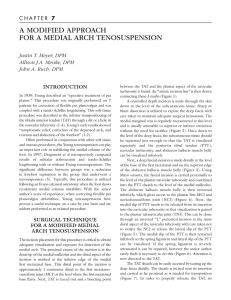 A MODIFIED APPROACH FOR A MEDIAL ARCH TENOSUSPENSION