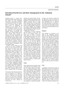 Introduced herbivores and their management in